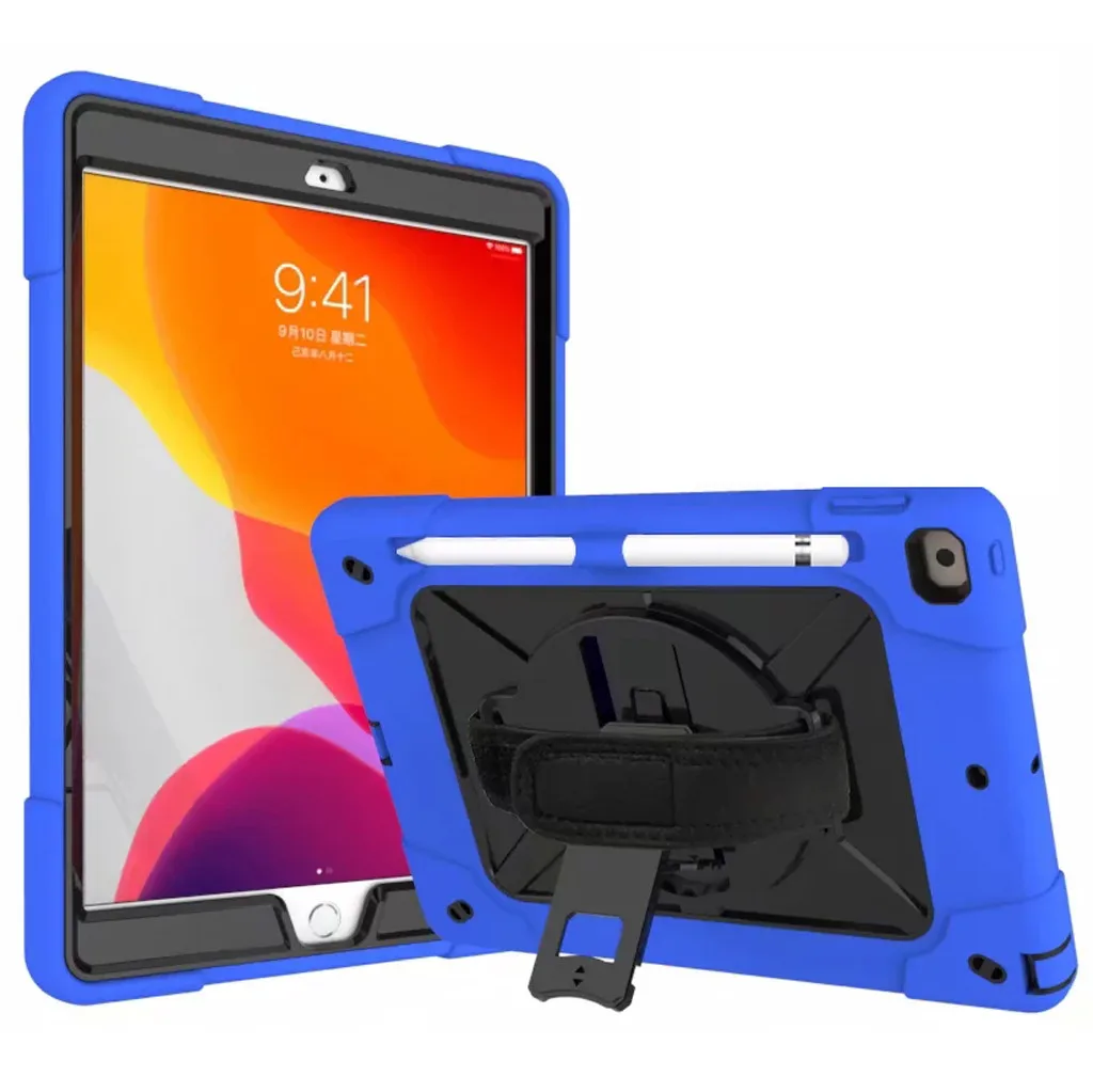 OMESHIN для iPad 7th 10,2 дюймов Защитный Чехол ударопрочный чехол обложка+ карандашница ударопрочный гель, защитный чехол