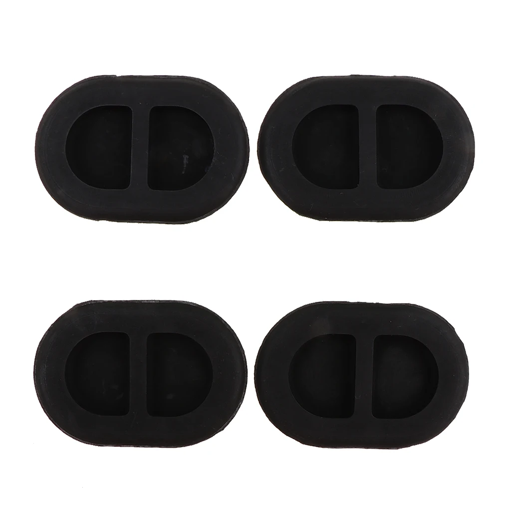 4 Pieces Practical Floor Panel Drain Plug & Rubber Set For Jeep Wrangler Tj 2012 To 2017