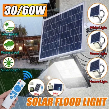 

Stepless Dimming Led Lights Solar Flood Light 140/180 Led floodlight Outdoor Street Garden Light Waterproof Wall Lamp with RC
