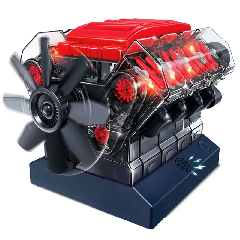 Модель двигателя V8 модель восьмицилиндрового автомобильного наборы сделай сам