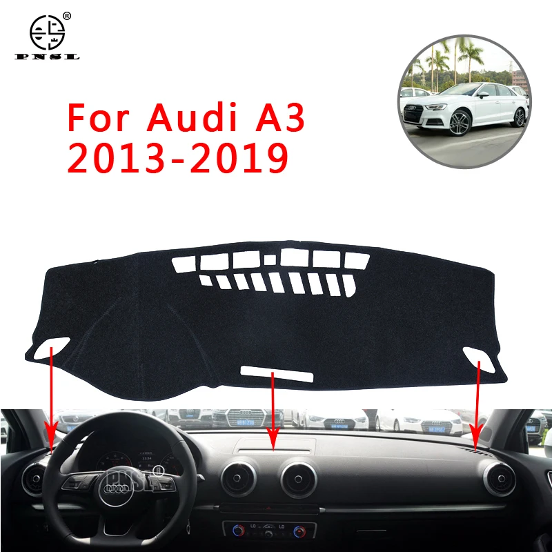 PNSL коврик для приборной панели автомобиля Audi A3 8V 2013 2014 2015 2016 2017 2018 защита от солнца