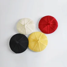 От 3 до 8 лет, осенние детские полосатые береты, зимняя теплая вязаная детская шапка, шапка, берет для мальчиков и девочек