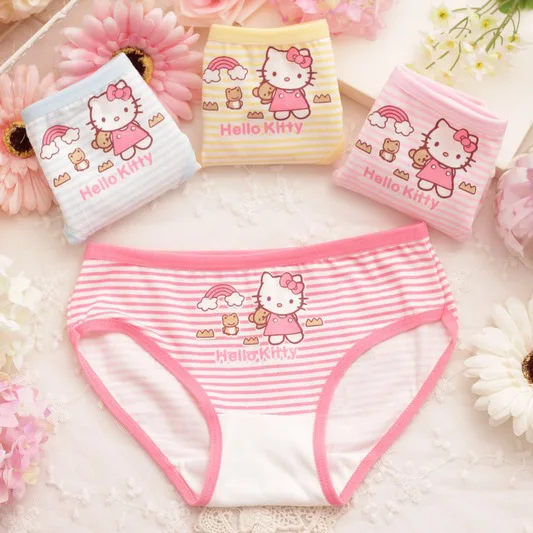 4Pcs/Lot Girls Underwear Children's Cotton Boxers Kids Shorts Panites Baby  Girl Clothes for 2-10 Years