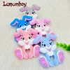 1pcs Cartoon Rabbit Baby Teeether Animal Beads DIY Rodent Silicone Teething Toy Nursing Gift Accessories 1