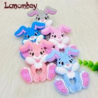 1pcs Cartoon Rabbit Baby Teeether Animal Beads DIY Rodent Silicone Teething Toy Nursing Gift Accessories 1