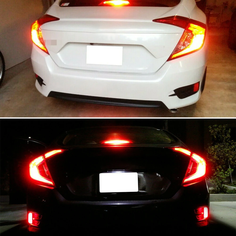 Красная Стробоскопическая/мигающая лампа на 15 светодиодный для Honda Accord стоп