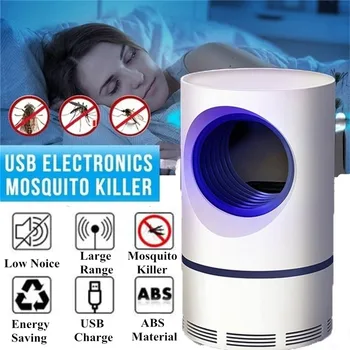 

USB UV Mosquito Killer Lamp Car Pest Repellent Radiationless Electric Mosquito Insect Bug Trap Zapper For Car Home Camping