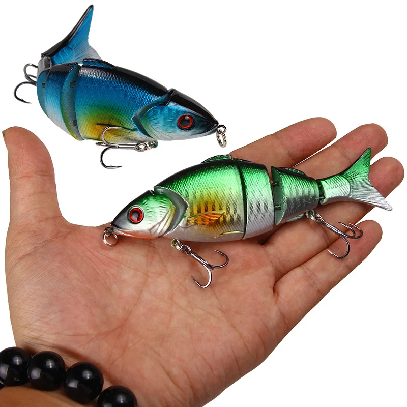 1 шт. приманка для подледной рыбалки окуня многосекционная жесткая lure125 мм/21 г