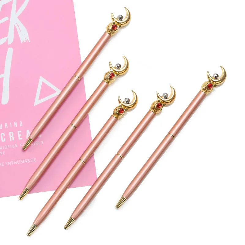

Cartoon Anime Sailor Moon Pen Girls Metal Magic Wand Pen Gift Ballpoint Pen