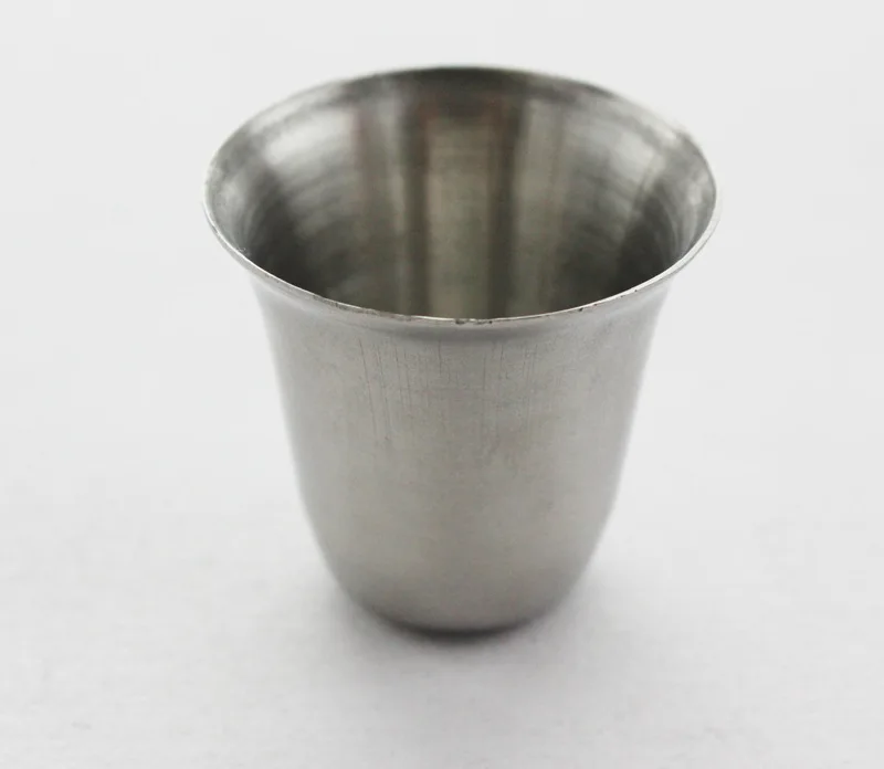 201 Stainless Steel 15 Ml Portable Stainless Steel Flagon Only Wine Glass guang kou bei