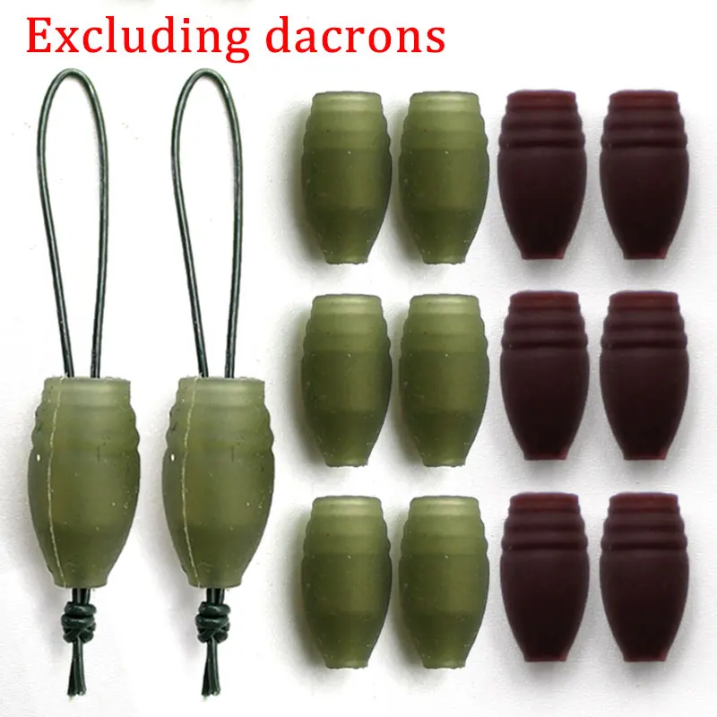 Accessoires De Pêche à La Carpe, Connecteurs élastiques En Dacron Attachés à La Main, Ligne De Plate-forme Assortie Et Pour Plates-formes à La Carpe, 8 Pièces