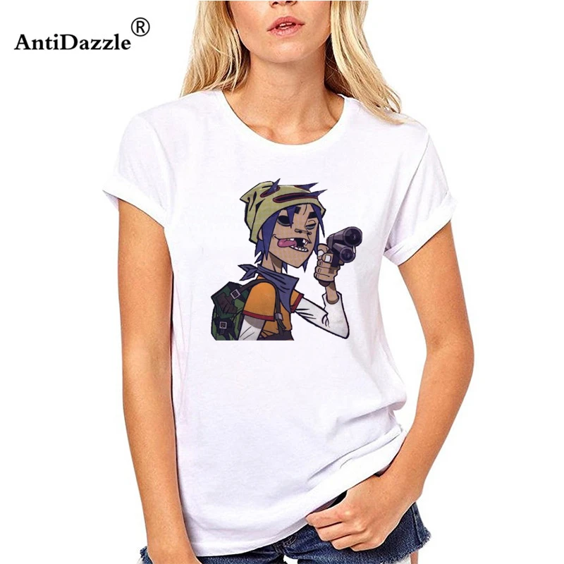 

Rock Band ChakaKhan Noodle Murdoc Russel Short Sleeve Gorillaz women T Shirts Ringer Fashion Streetwear t-shirt Clothes