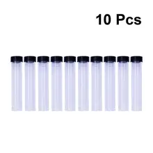 10 шт прозрачная герметичная трубка держатель иглы Органайзер пластиковая бутылка для хранения(11 см