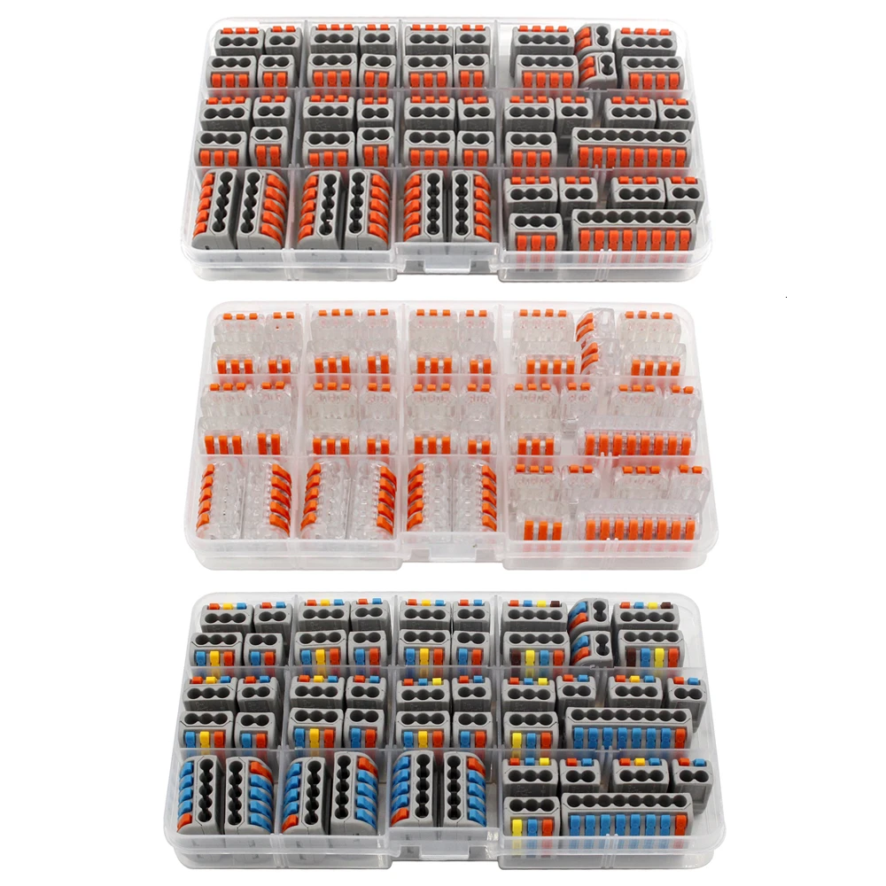 Быстрый провод СОЕДИНИТЕЛЬ НАБОР коробка нажимной клеммный блок компактный проводка Сращивание Conector Универсальный электрик разделитель провода