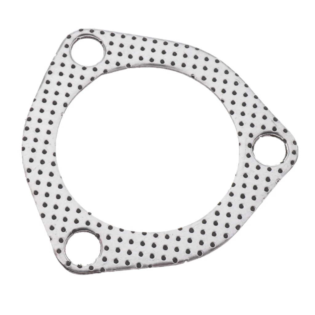 Plug and Play Car Triangle 3 Bolts High Exhaust Gaskets Flange 2.5 inch