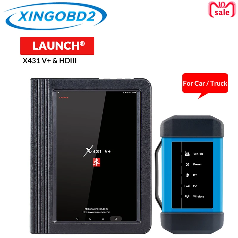 launch X431 V+& X431 HD сверхмощный 10," экран планшета Bluetooth/wifi авто диагностический сканер тест для 12 В/24 В грузовика