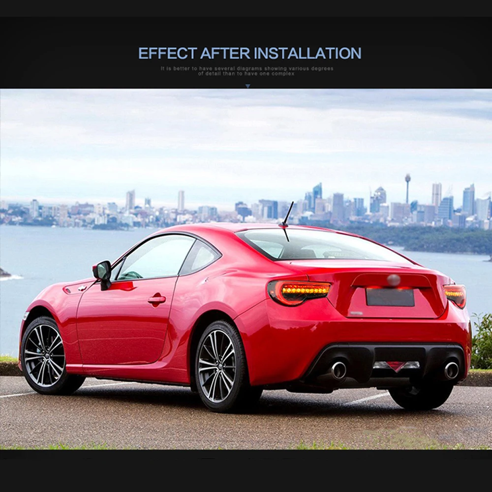 LSmall Автомобильные фары в сборе для Toyota GT 86 2012 2013 задний фонарь Авто Лампа Стайлинг задний свет