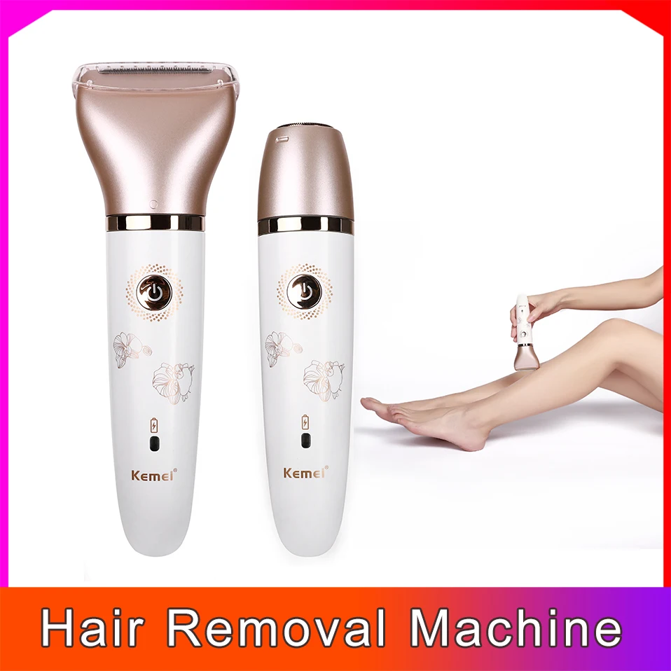 

Electric Epilator Wet Dry Trimmer Shaver Waterproof Plainless Rechargeable Leg Hair Removal For Women Face Armpit Body Bikini