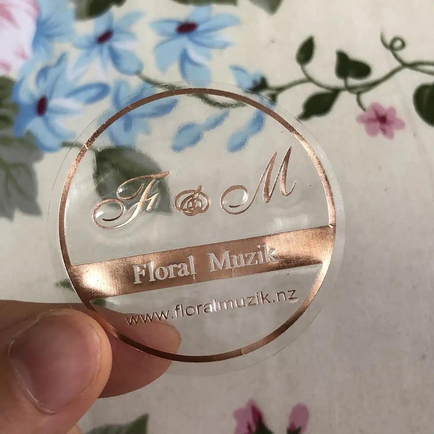 clear logo sticker labels