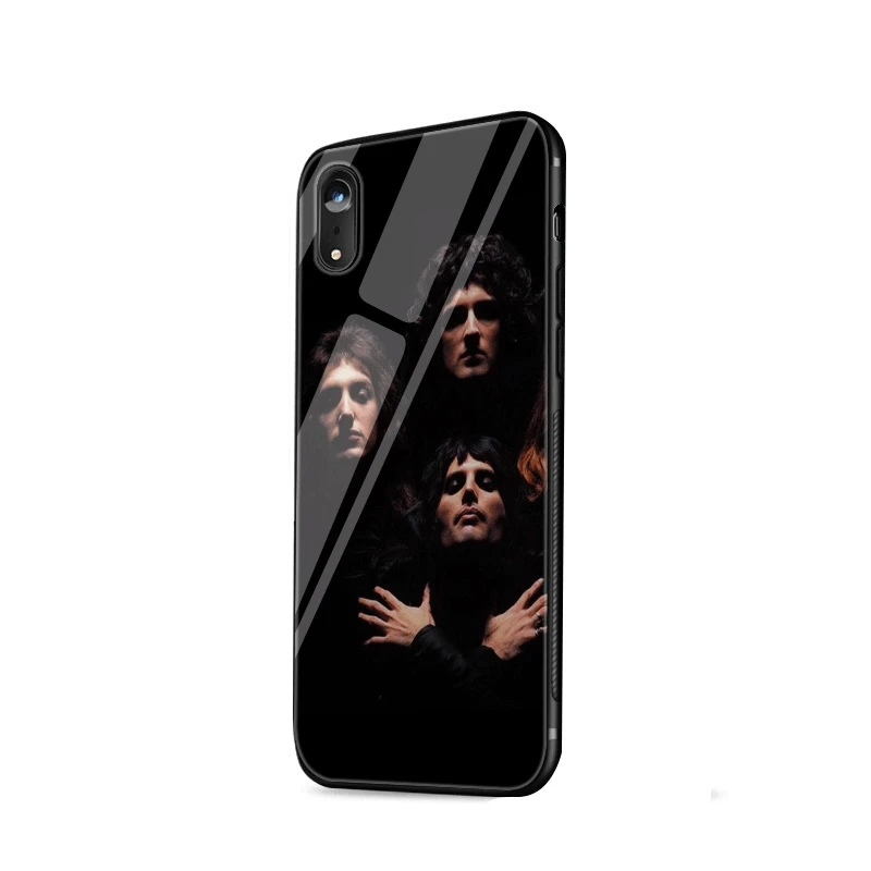 Стеклянный чехол для телефона из ТПУ стекла для iPhone 5 5S SE 6 6S 7 8 Plus iPhone 11 Pro XR X XS максимальный чехол queen Rock Group - Цвет: G2