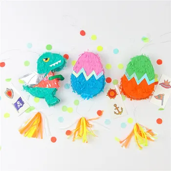 

Dinosaur Pinata Jungle Party Boys 3th Birthday Party Decoration Dinosaur Eggs Paper Pinata Be Brave Children Toys Party Supplies