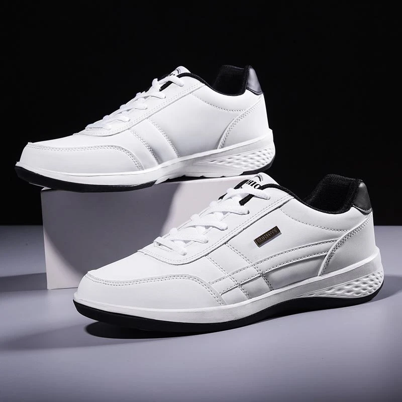 leather sports shoes