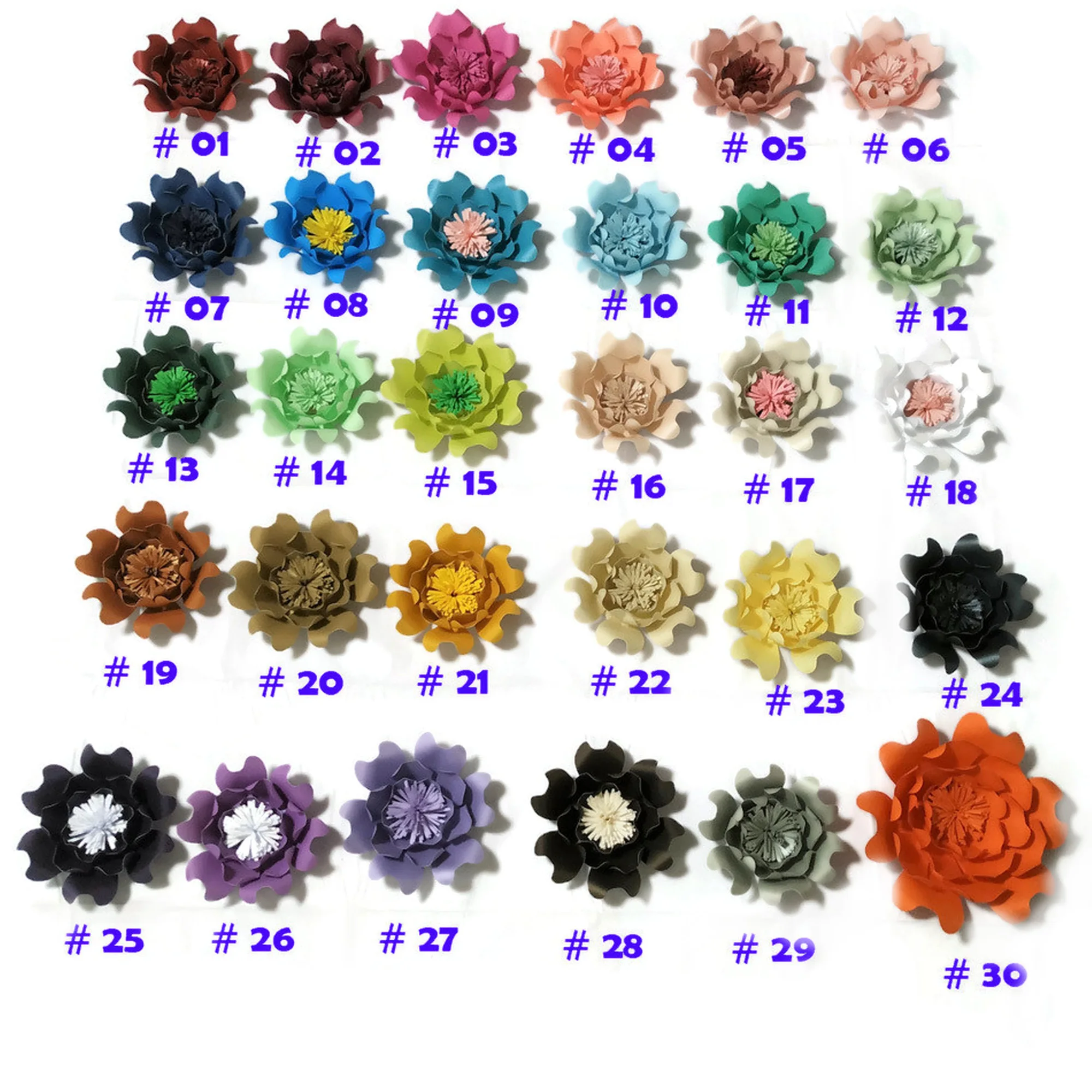 1 Piece 45CM Black Giant Paper Flower For Wedding Backdrops Window Display  Kids' Room Decorations