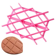 DIY шоколадный помадка торт резак призматические украшения выпечки тиснение Плесень инструмент