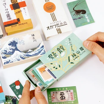 

60 pcs Japanese retro style Bullet Journal Decorative Stationery Vintage Stickers set Scrapbooking DIY Diary Album Stick Lable