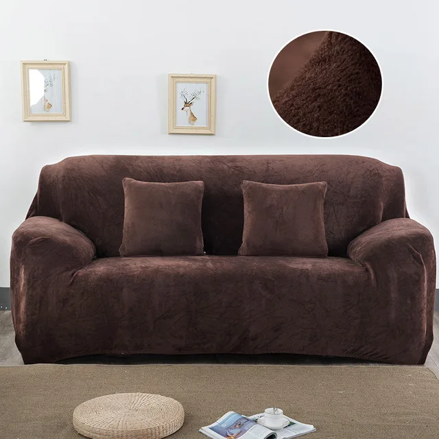 Cubierta de sofá para la sala de Spandex elástico sofá cubre apretado de todo incluido seccional sofá cubierta de asiento de amor Muebles De Jardín #G 