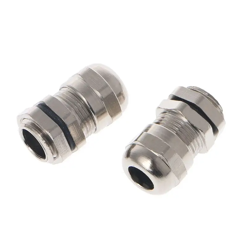 Cable Connectors Stainless Steel Cable Gland Wire Protectors Gland Joints Waterproof Adjustable PG7 3.0-6.5mm 3Pcs