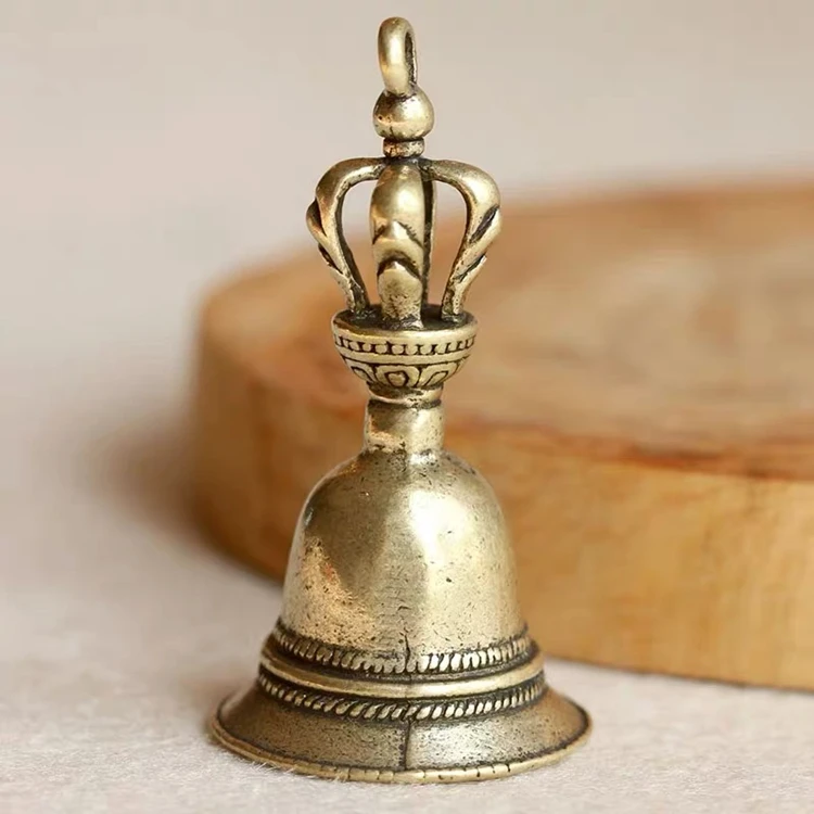 Brass Handicraft die-casting Drop Magic Bell Key Car Button Wind Bell Tibetan Bronze Bell Creative Gift home Decoration Pendant Brass Handicraft die-casting Drop Magic Bell Key Car Button Wind Bell Tibetan Bronze Bell Creative Gift home Decoration Pendant