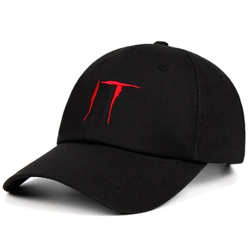 

100% Cotton Stephen King's It Baseball Cap clown Dad Hat Album Snapback Hats Embroidery Men Women bones