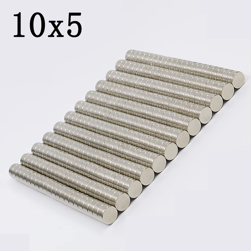 

200Pcs 10x5 Neodymium Magnet 10mm x 5mm Super Powerful Strong Permanent Magnetic imanes N35 Round NdFeB 10X5