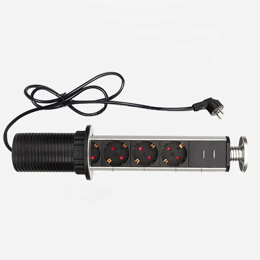 220V Dual USB Автомобильное зарядное устройство 4 Порты и разъёмы розетка