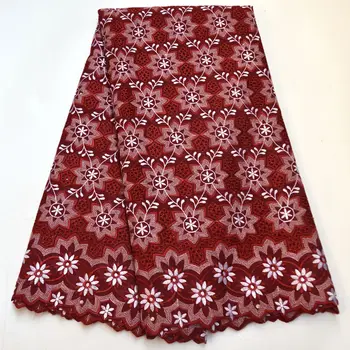 

Wine Swiss Voile Lace In Switzerland Cotton Swiss Lace Fabric African Lace Fabric Nigerian Lace Fabric For Dress
