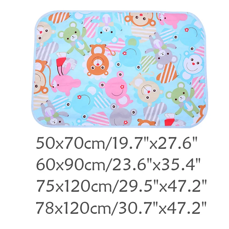 4 Size Baby Changing Mat Cartoon Cotton Waterproof Baby Sheet Changing Pad Table Diapers Urinal Game Play Cover Pet Mattress - Image 3
