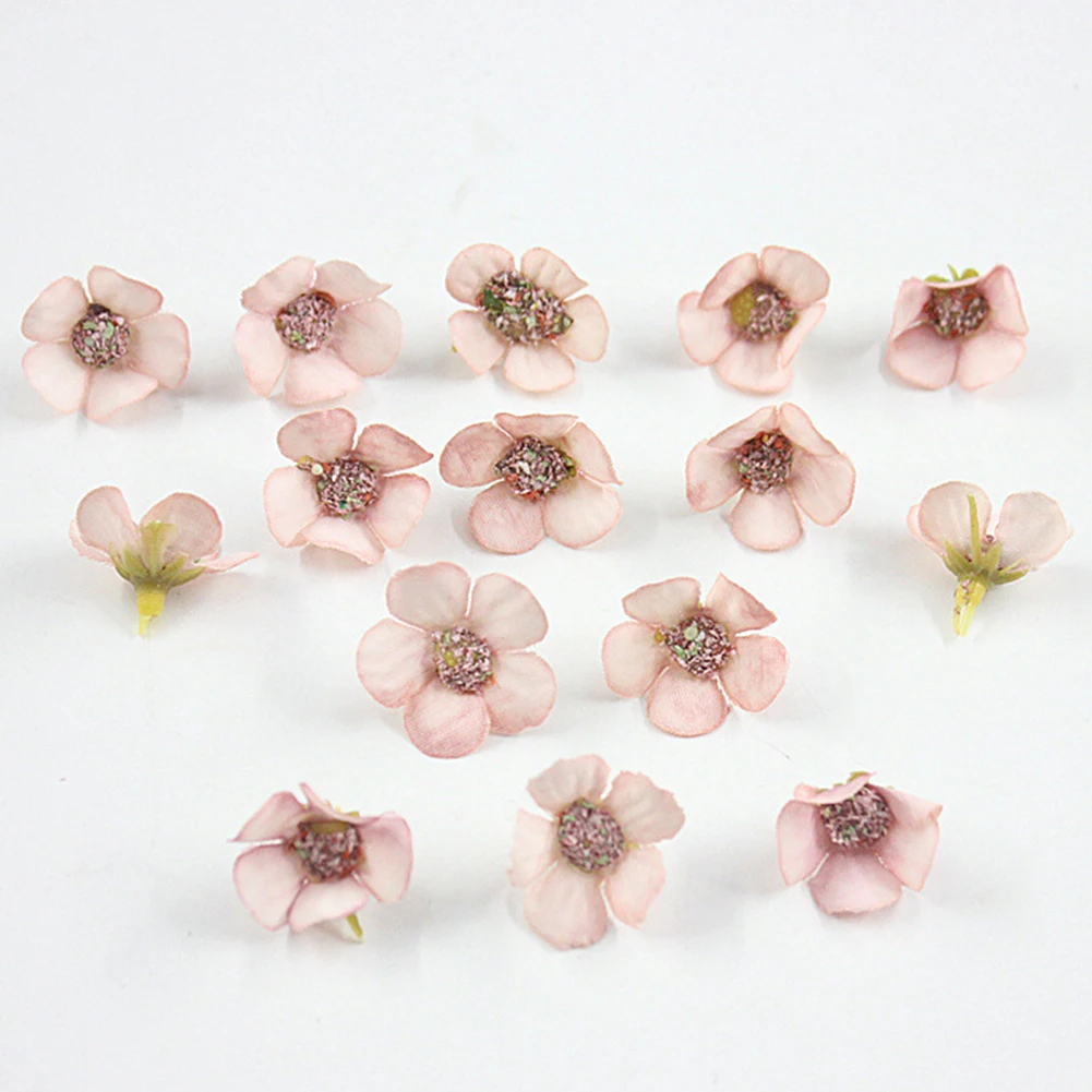 100 шт поделок DIY вечерние искусственная Цветочная подделка фестивали коллекция домашнего декора реквизит для фотографий мини-Маргаритка из шелка орнамент
