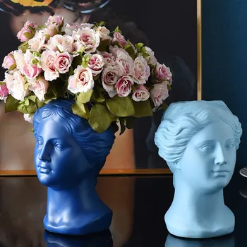 

NORDIC STYLE MODERN CREATIVE RESIN VASE FLOWER ARRANGEMENT VENUS HOME DECORATIONS VASE FOR WEDDING DECORATION HOME ACCESSORIES
