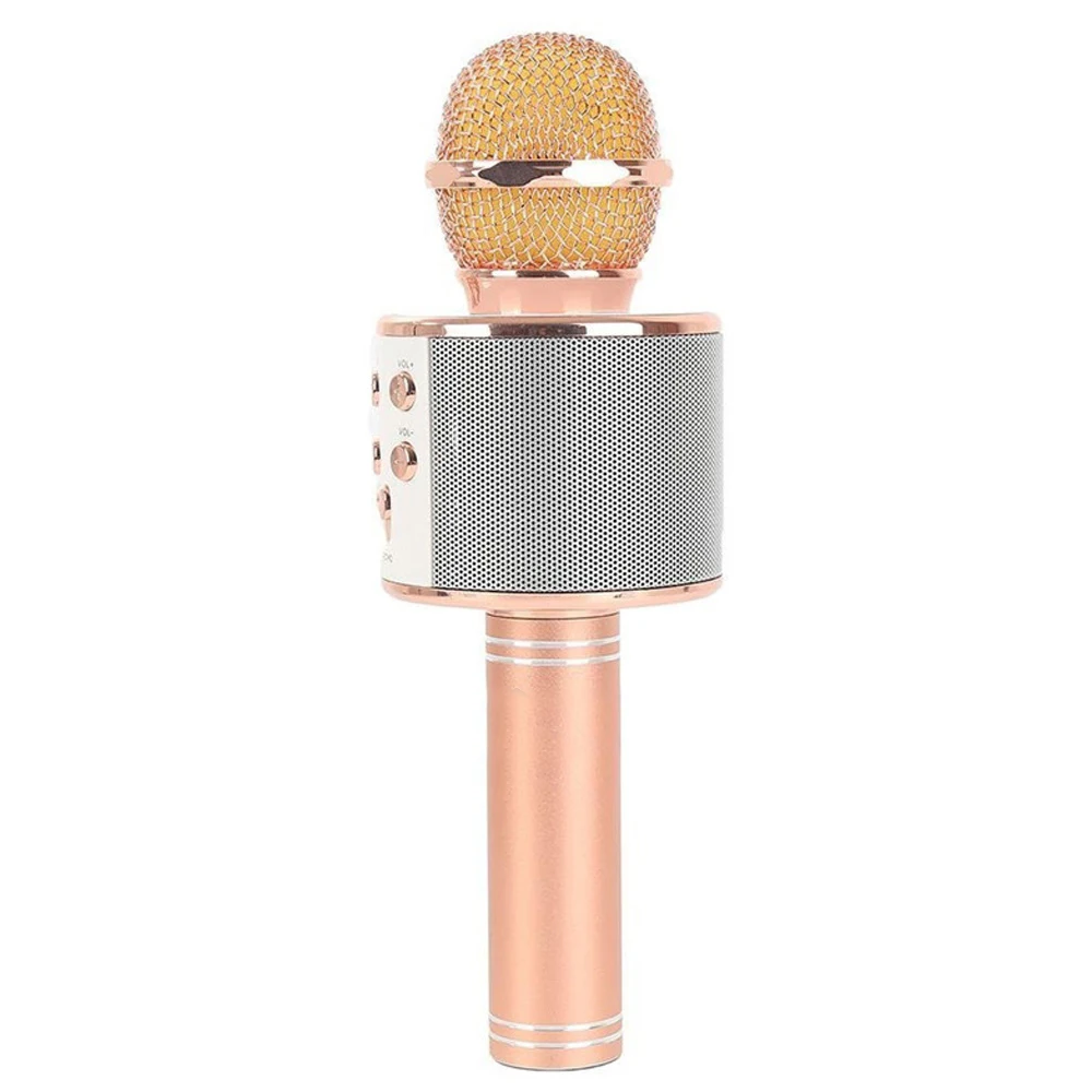 1800mah Pink Профессиональный Bluetooth беспроводной микрофон караоке динамик KTV музыкальный плеер для вокала, с рекордером ручной микрофон Микрофон 1800Mah - Цвет: 1800mah Pink