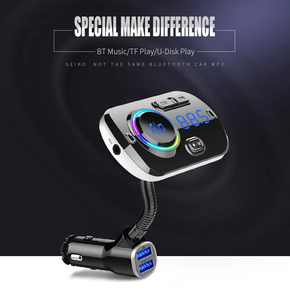 BC49 QC 3,0 Handsfree fm-передатчик Bluetooth автомобильный аудио приемник MP3-плеер автомобильные электрические аксессуары для интерьера