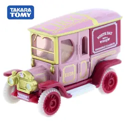 Takara Tomy томика Дисней Моторс Высокая шляпа классический МНИ белый день металлический литой модель игрушечной машины автомобиль игрушки для