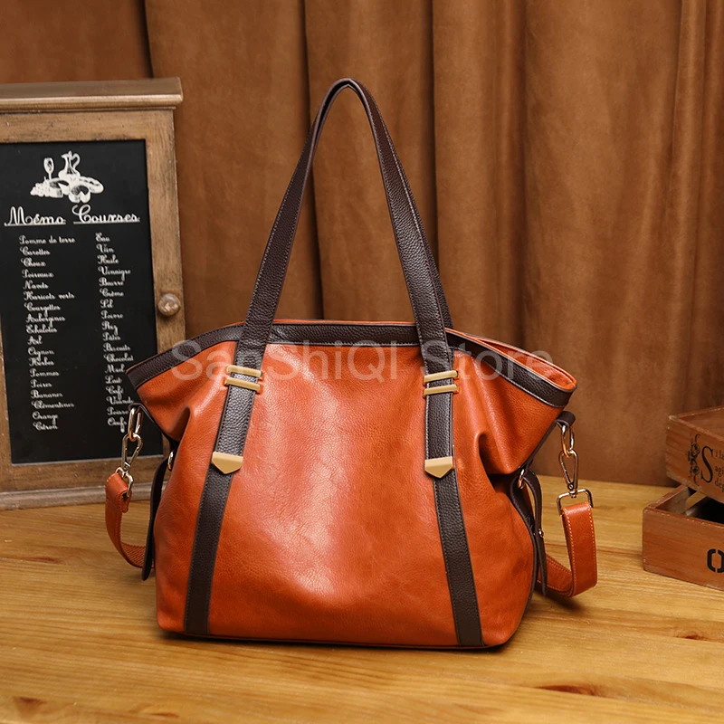 

Women's Genuine Leather Handbag Ladies bags Large Leather Designer Big Tote Bags for Women 2019 Luxury Shoulder Bag Handbags K27