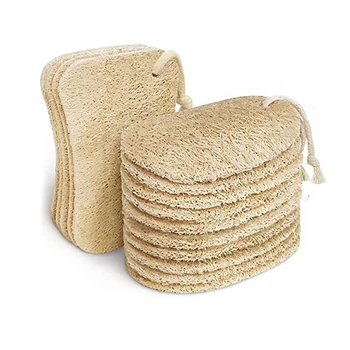 

Sponges for Kitchen, 15 Pcs Loofah Sponges Efficiently Remove Oil Stain Biodegradable and Zero Waste