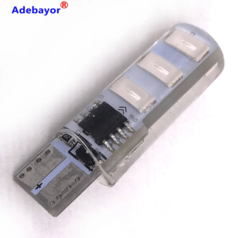 300 шт. T10 5730 5630 6SMD светодиодный водонепроницаемый постоянный светильник для вспышки, двойной режим, силиконовая гелевая оболочка, автомобильная лампа для чтения, автомобильная парковочная лампа