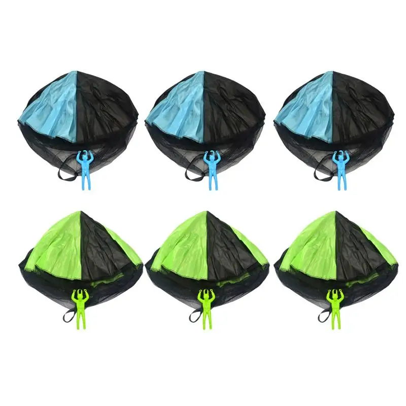

6PCS Hand Throw Mini Tangle Free Parachute Toys Portable Classic Outdoor Sports Fly Toys Throwing Toys for Children