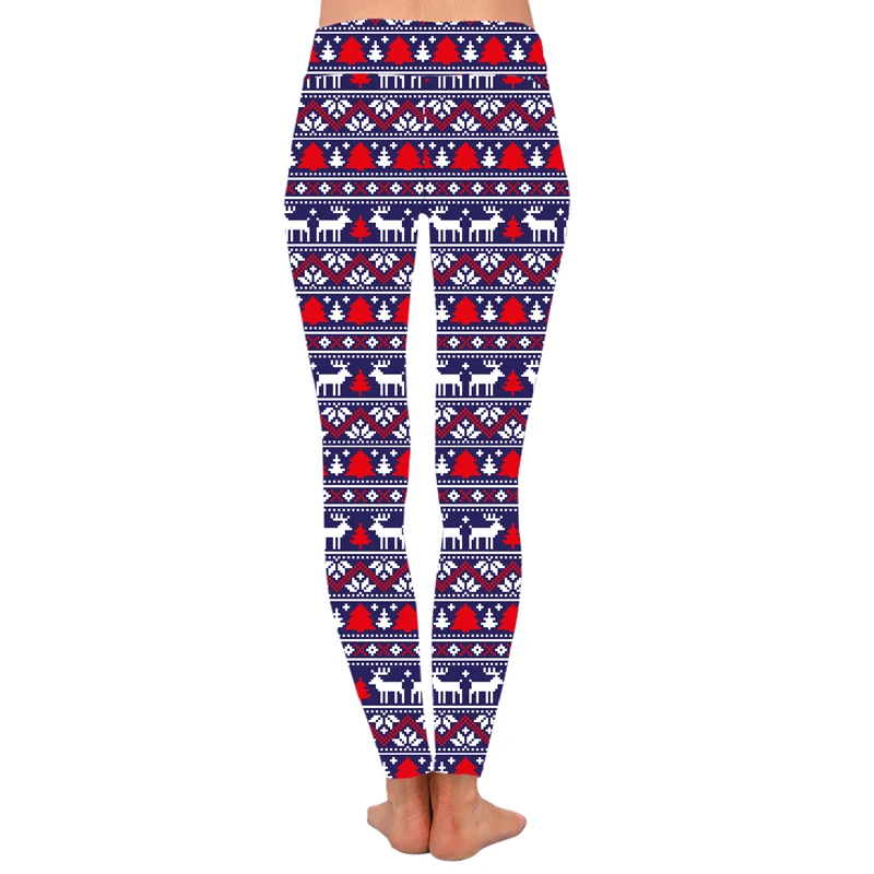 Женские ацтекские рождественские леггинсы, высокое качество, супер мягкие эластичные леггинсы, высокая талия, цифровая печать, леггинсы для фитнеса