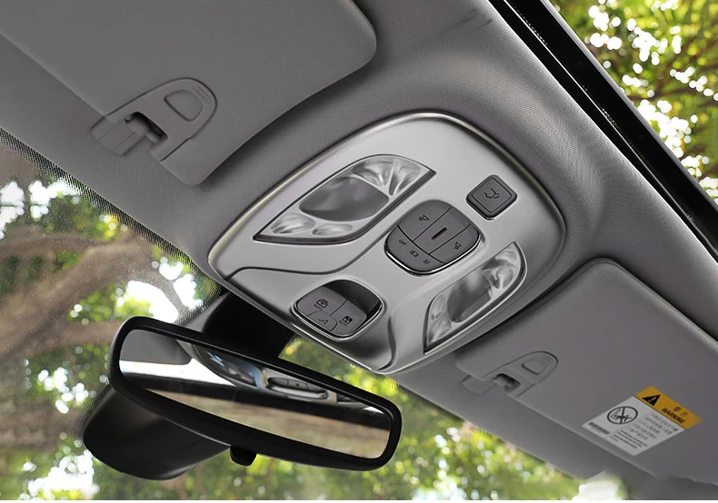 Для Jeep Compass ABS хром/углеродного волокна передние лампы для чтения декоративный кожух стикер аксессуары для стайлинга автомобиля