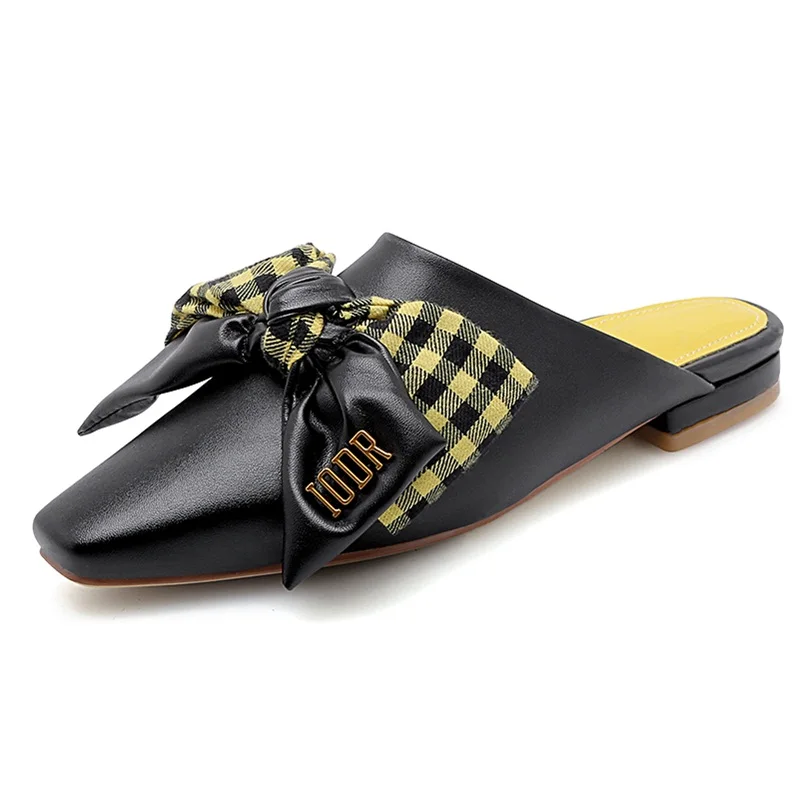 

high qulaity pu leather women sandals shoes new 2020 summer fashion low heels brand dress casual slippers for woman size 34-43