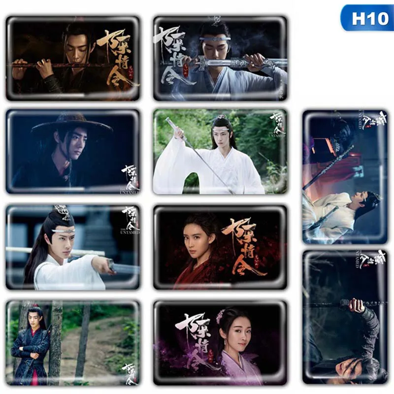 10 Chenqingling XiaoZhan Wangyibo карты с кристаллами наклейки самостоятельное украшение автобусная карта водонепроницаемая карта стикер s Студенческая карта наклейка 10 шт - Цвет: 10